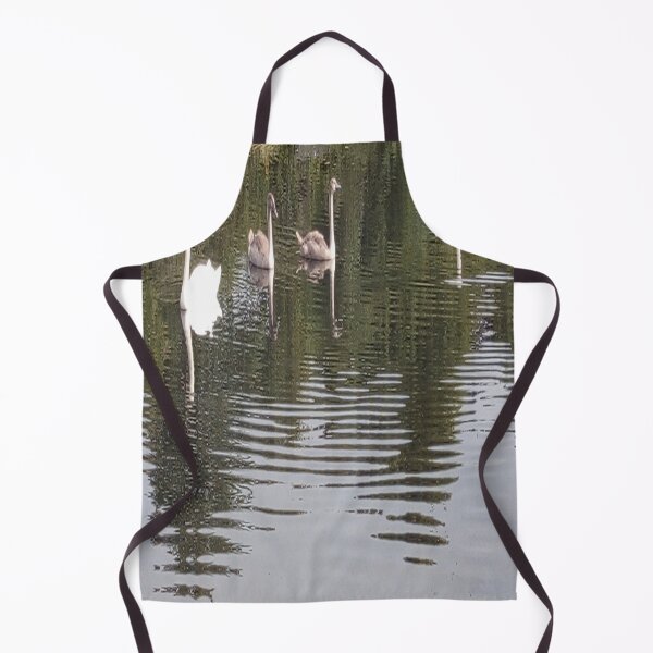 Item preview, Swans and signets in the pond designed and sold by Jacksonsmerch.