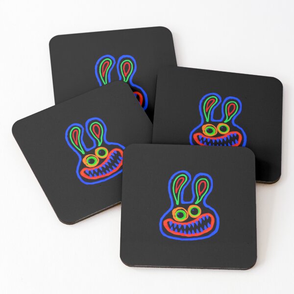 Item preview, Crazy Neon Bunny Rabbit Design Colorful designed and sold by Opal Print.