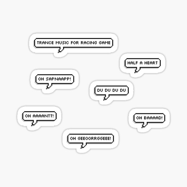 Paquete de pegatinas Manhunt Quotes Pegatina