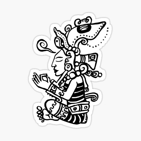 Mayan Meditation Sticker