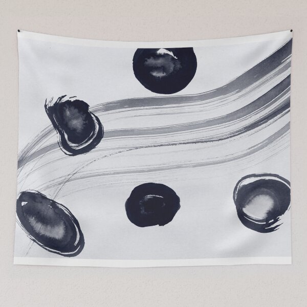 Item preview, ink explorations (010) - abstract black ink painting designed and sold by expl-rations.