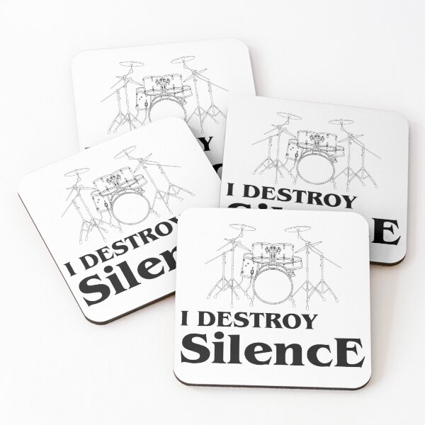 Item preview, I Destroy Silence Drums designed and sold by Magic-Offers.