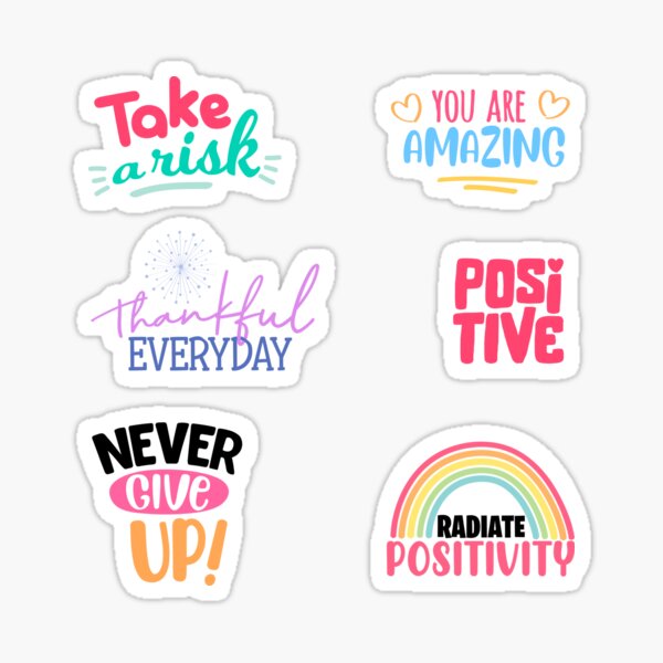 Goals, inspirational words, pack  Sticker