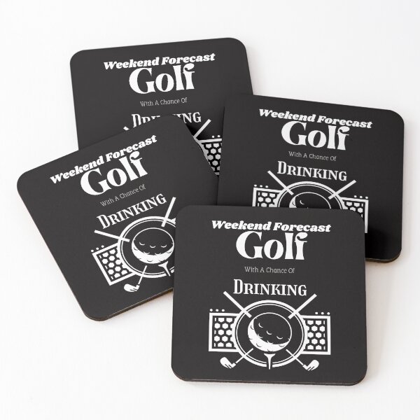 Item preview, Weekend Forecast Golf With A Chance Of Drinking Golfer Gift designed and sold by piskwi.