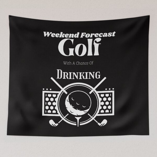 Item preview, Weekend Forecast Golf With A Chance Of Drinking Golfer Gift designed and sold by piskwi.