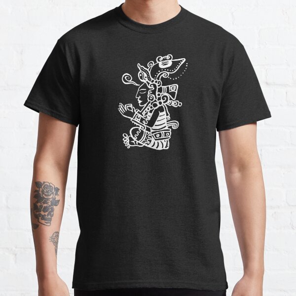 Mayan Meditation White Pattern Classic T-Shirt
