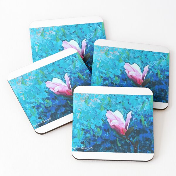 Item preview, Magnolia Flower Acrylic Painting designed and sold by scapezzutiart.