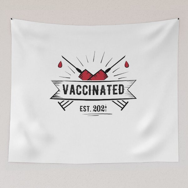 Item preview, Vaccinated 2021 Vaccine Pro Vaccination Support designed and sold by Mytoonsquad.