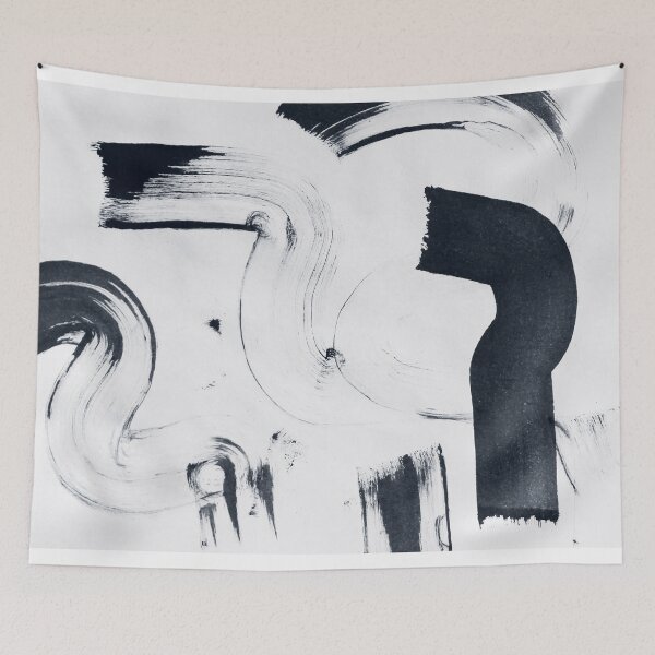 Item preview, ink explorations (011) - abstract black ink painting designed and sold by expl-rations.