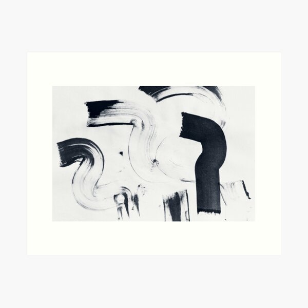 Item preview, ink explorations (011) - abstract black ink painting designed and sold by expl-rations.
