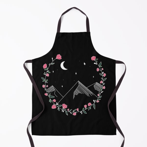 Item preview, Floral Moonlit Mountain designed and sold by The Water Nerd.