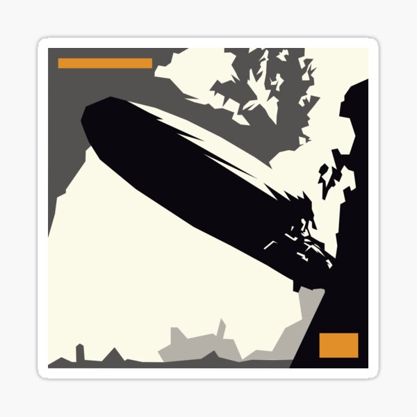 LED Zeppelin i Minimal Album Cover Sticker