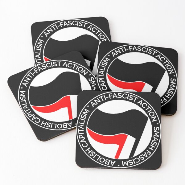 Item preview, Antifa Anti-Fascist Action Abolish Capitalism Smash Fascism Logo designed and sold by Woku.