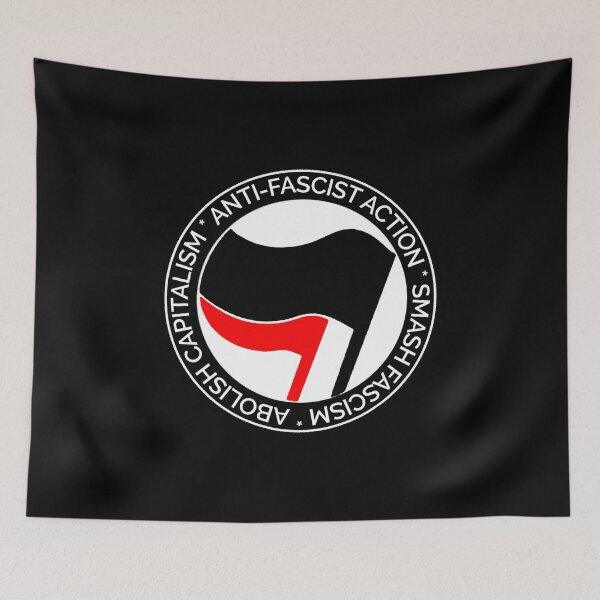 Item preview, Antifa Anti-Fascist Action Abolish Capitalism Smash Fascism Logo designed and sold by Woku.