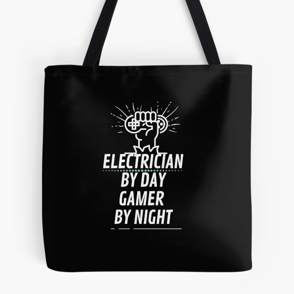 Item preview, Electrician By Day Gamer By Night Quote | Cute Electrician Gaming Gift Design Saying designed and sold by Kasually27.