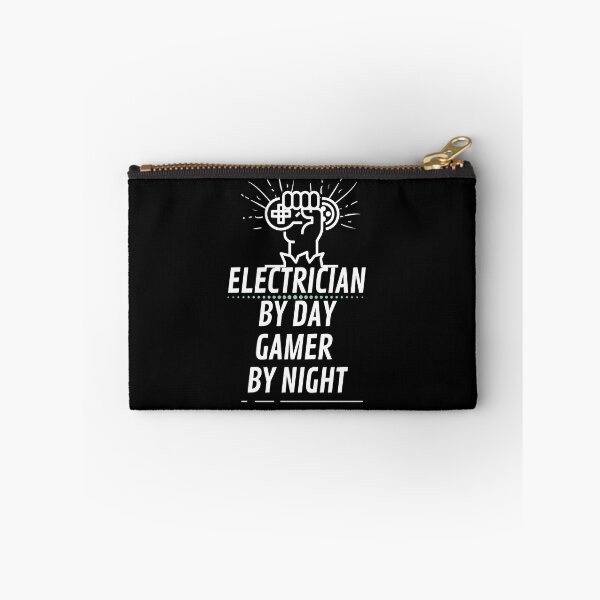 Item preview, Electrician By Day Gamer By Night Quote | Cute Electrician Gaming Gift Design Saying designed and sold by Kasually27.