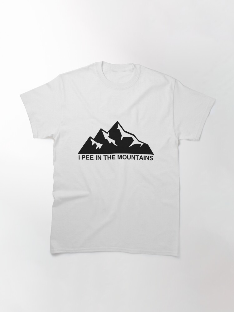 Alternate view of I pee in the mountains t-shirt Classic T-Shirt