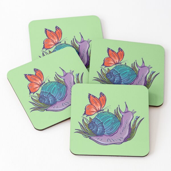 Item preview, Snail and Butterfly  designed and sold by rosiedoodles.