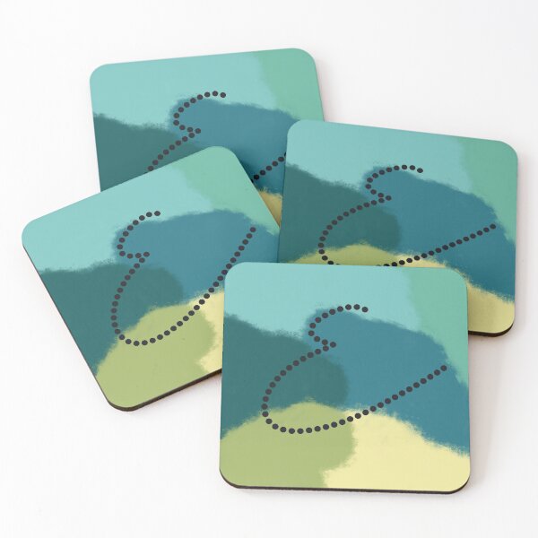 Item preview, Abstract Blue and Green Initial | E Monogram designed and sold by toohot2trot189.