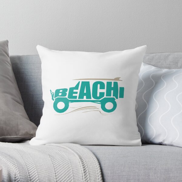 The BEACH Throw Pillow