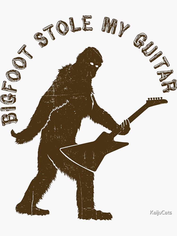 Bigfoot Stole My Guitar by KaijuCats