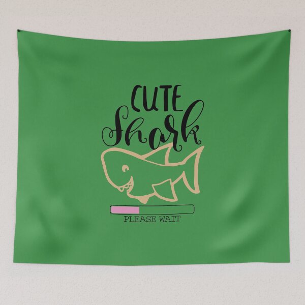 Item preview, Cute shark please wait designed and sold by yassiny.