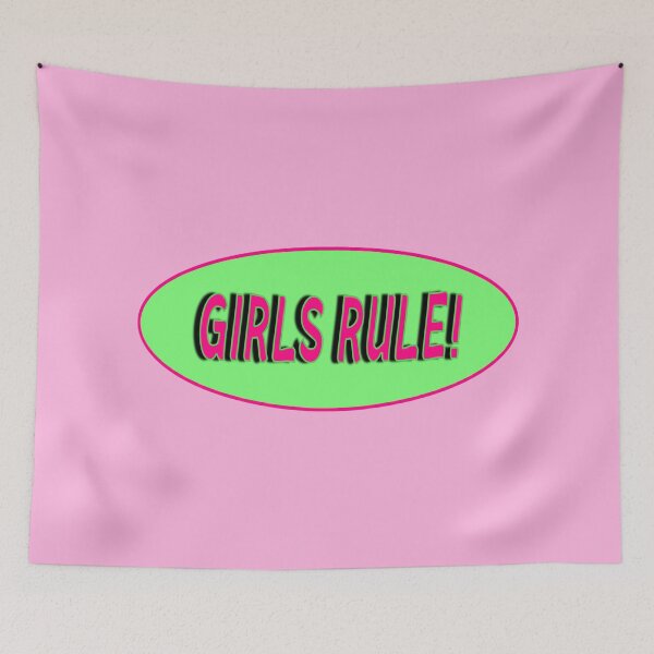 Item preview, y2k girls rule text  designed and sold by stickersbyro ☆.