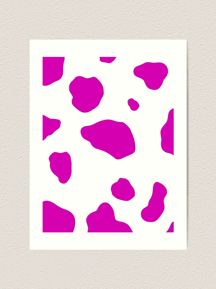 "Pink Cow Print" Art Print by iamjennyella Redbubble