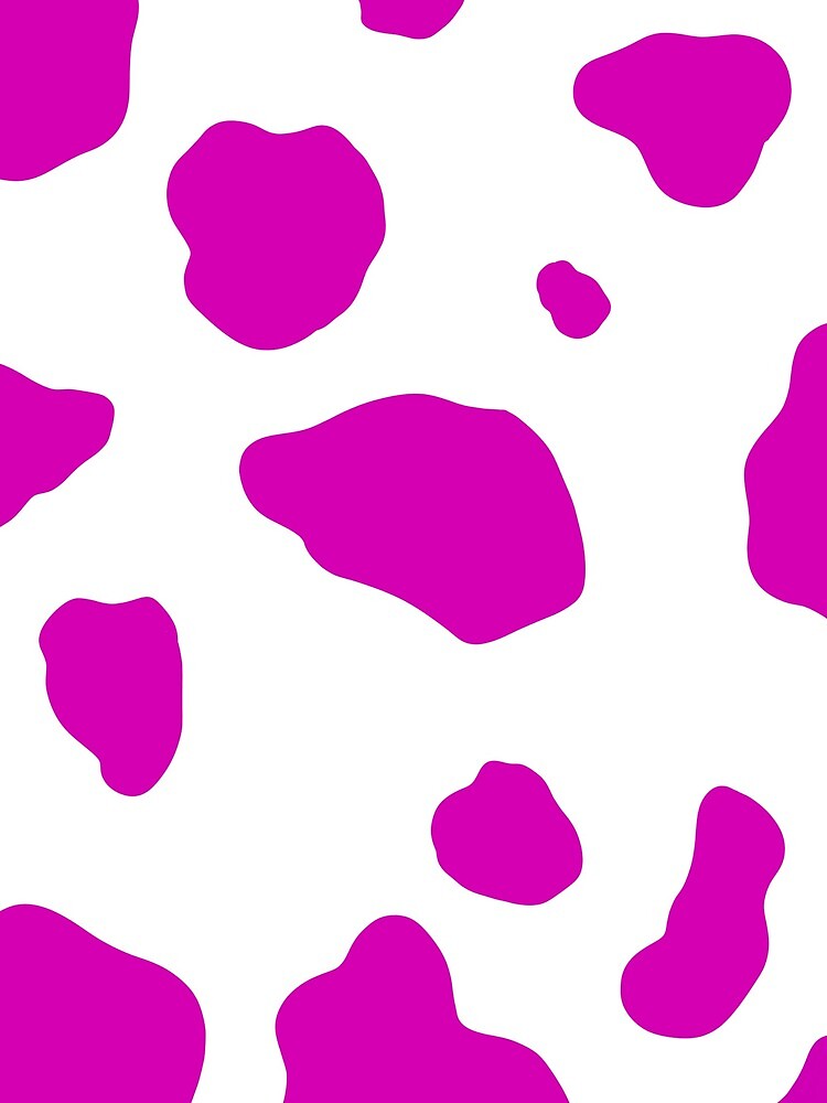 Pink Cow Print Art Print By Iamjennyella Redbubble 