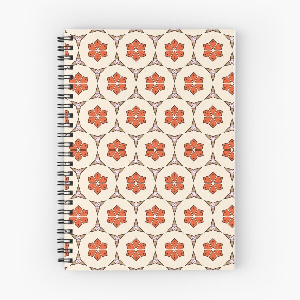 Item preview, 1970's Orange Flowers - Abstract Geometric Seamless Pattern designed and sold by FlawlessPattern.