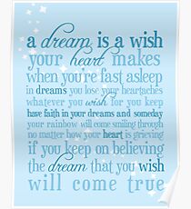 A Dream is a Wish Poster