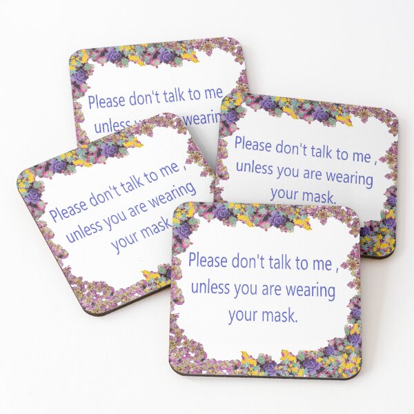 Item preview, Mask. Please don't talk unless you are wearing your mask designed and sold by Cameraflower.