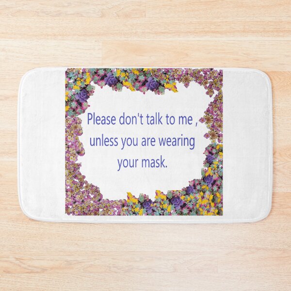 Item preview, Mask. Please don't talk unless you are wearing your mask designed and sold by Cameraflower.