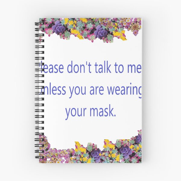 Item preview, Mask. Please don't talk unless you are wearing your mask designed and sold by Cameraflower.