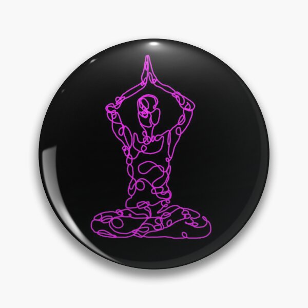 Item preview, Contour Line Yoga-Crown Chakra Seated Prayer Pose designed and sold by FranksArtWorld.