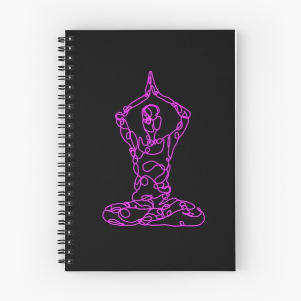 Item preview, Contour Line Yoga-Crown Chakra Seated Prayer Pose designed and sold by FranksArtWorld.