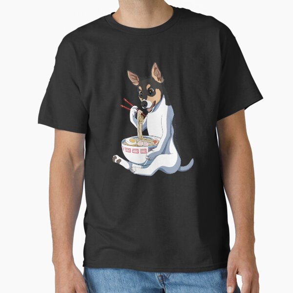 Item preview, Funny Japanese Kawaii Ramen Rat Terrier Dog designed and sold by alwe-designs.