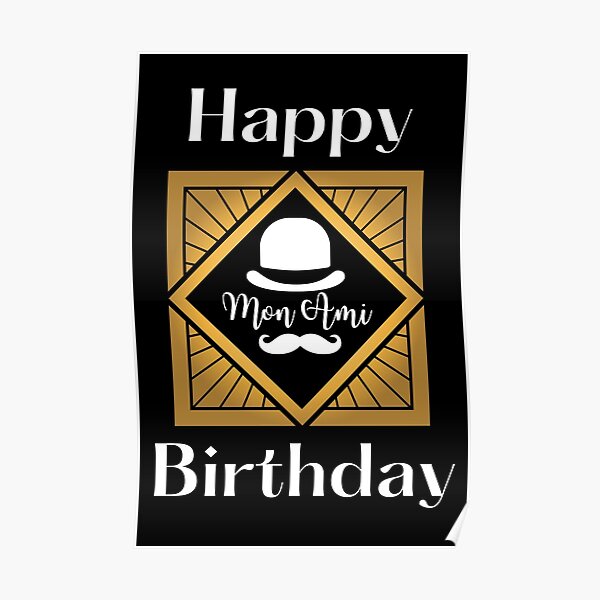 Bon Anniversaire Posters Redbubble