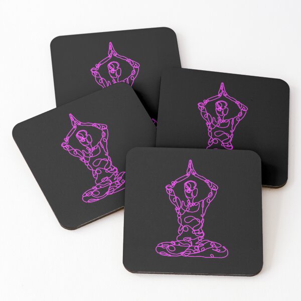 Item preview, Contour Line Yoga-Crown Chakra Seated Prayer Pose designed and sold by FranksArtWorld.
