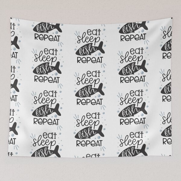 Item preview, Eat Sleep Fish Repeat designed and sold by Phorase.