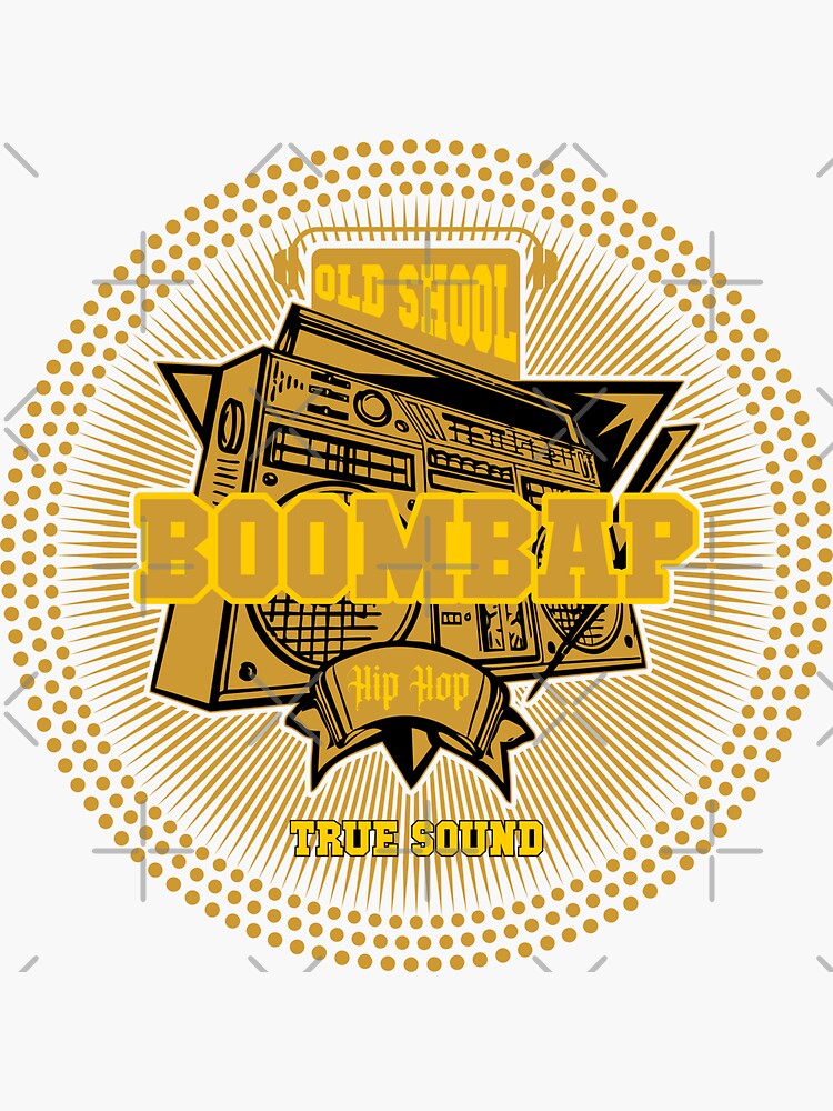 "BOOMBAP OLD SCHOOL HIP HOP" Sticker for Sale by MarcosCarvalho Redbubble