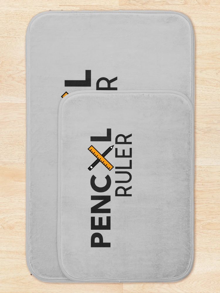 Thumbnail 5 of 6, Bath Mat, Pencil Ruler designed and sold by PositiveStudio.
