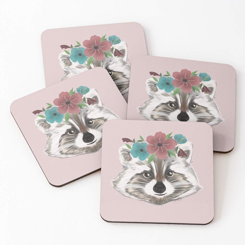 Item preview, Coasters (Set of 4) designed and sold by Rainbow-Raccoon.