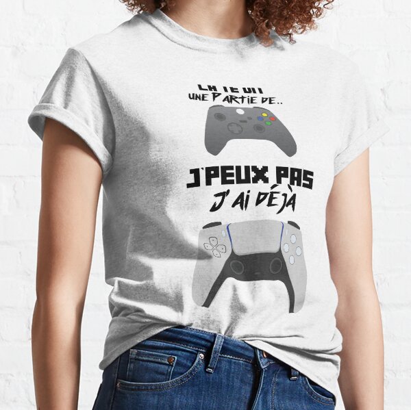 je peux pas manette combat jeux vidéo T-shirt classique