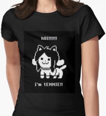 h0I! Temmie - Undertale Women's Fitted T-Shirt