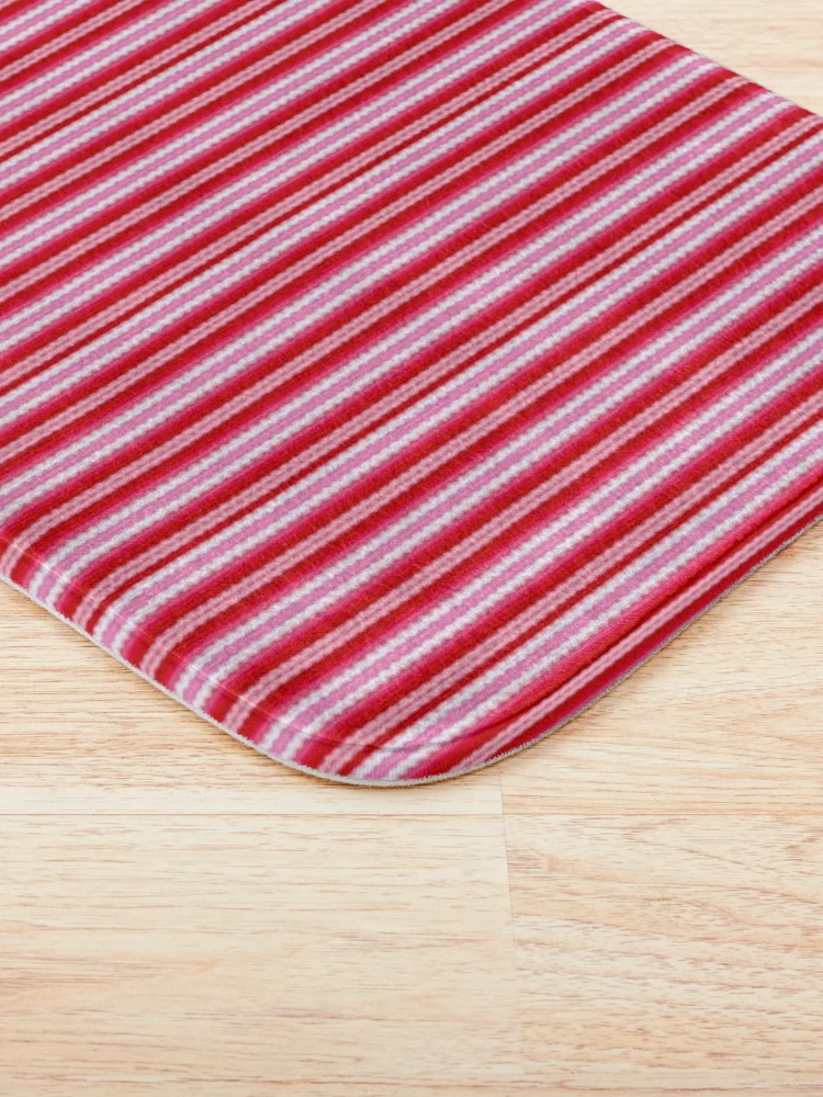 Thumbnail 3 of 6, Bath Mat, Red Roses Patterned Unique Colored designed and sold by Graphroad.