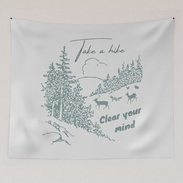 Item preview, Take a hike, Clear your Mind, Forest Animals, Woodland creatures designed and sold by naturecdesigns.