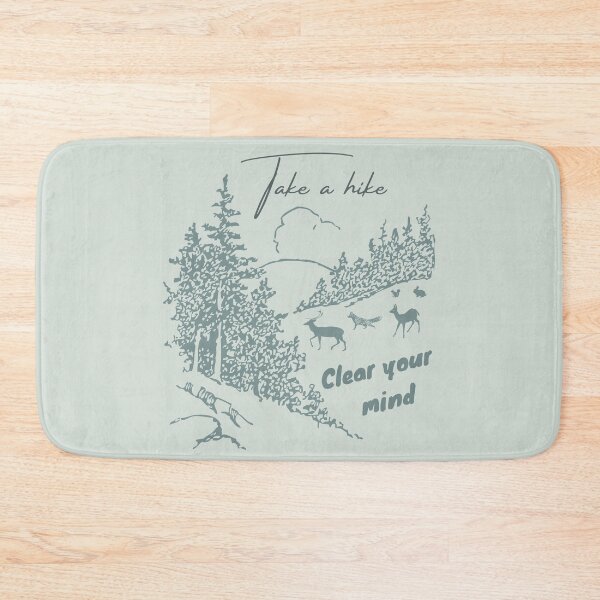 Item preview, Take a hike, Clear your Mind, Forest Animals, Woodland creatures designed and sold by naturecdesigns.