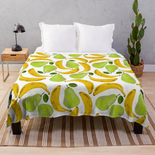 Item preview, Bananas and pears white designed and sold by Kimmygowland.