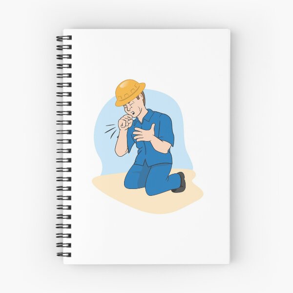 Item preview, Illustration represents a Caucasian man with cough symptoms. Ideal for health and institutional newsletters designed and sold by LucianoCosmo.